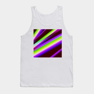 GREEN PURPLE BLACK ABSTRACT TEXTURE Tank Top